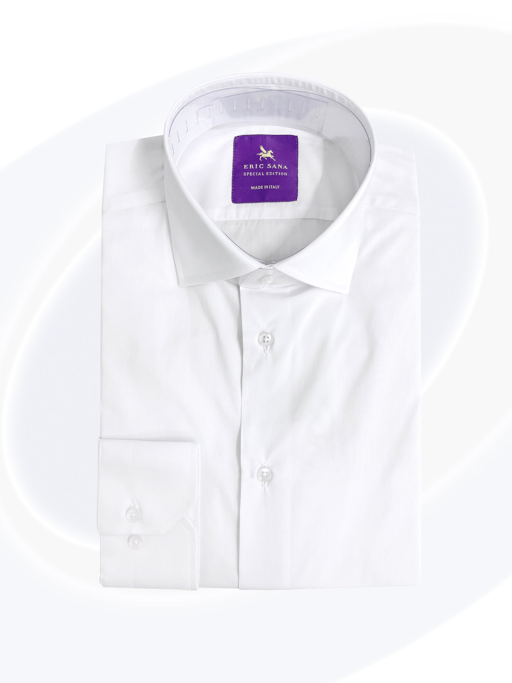 White dress shirt folded