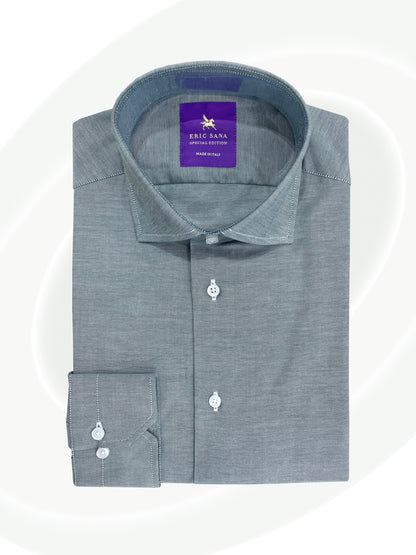 Green dress shirt folded