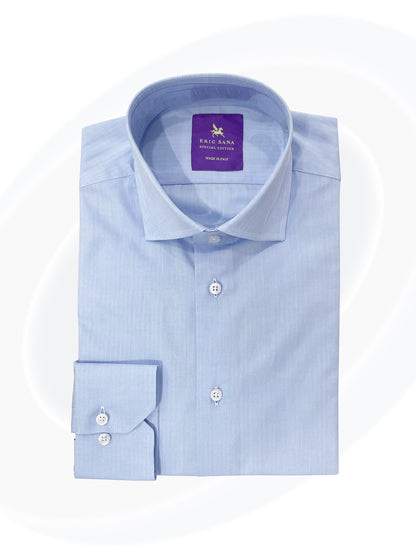 Light blue dress shirt folded