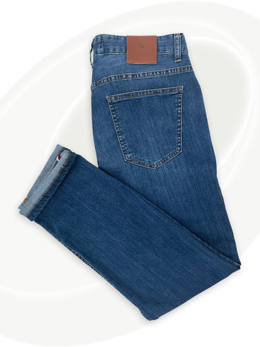 Cotton Straight Jeans