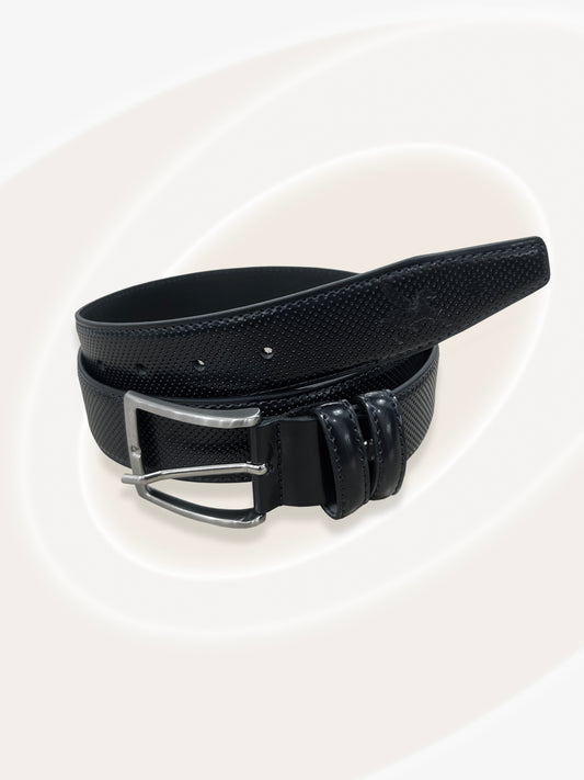 Stitched Dotted Leather  Belt