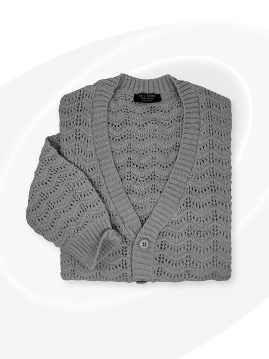 Plain Knit Cardigan