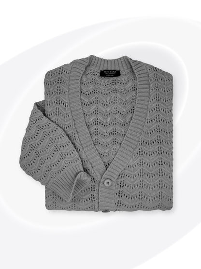 Plain Knit Cardigan