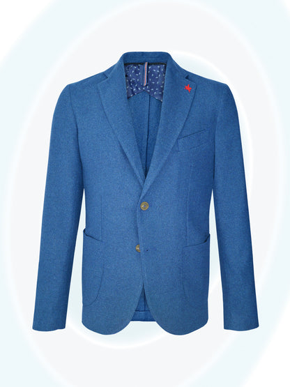 Faver Two-Tone Blazer Blue Turquoise