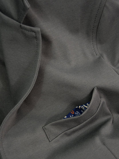 Giacca Boselli Matte Gray Chest Pocket