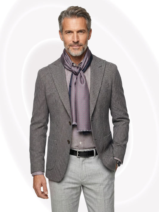 Giacca_Piccioni_Brown Gray on model
