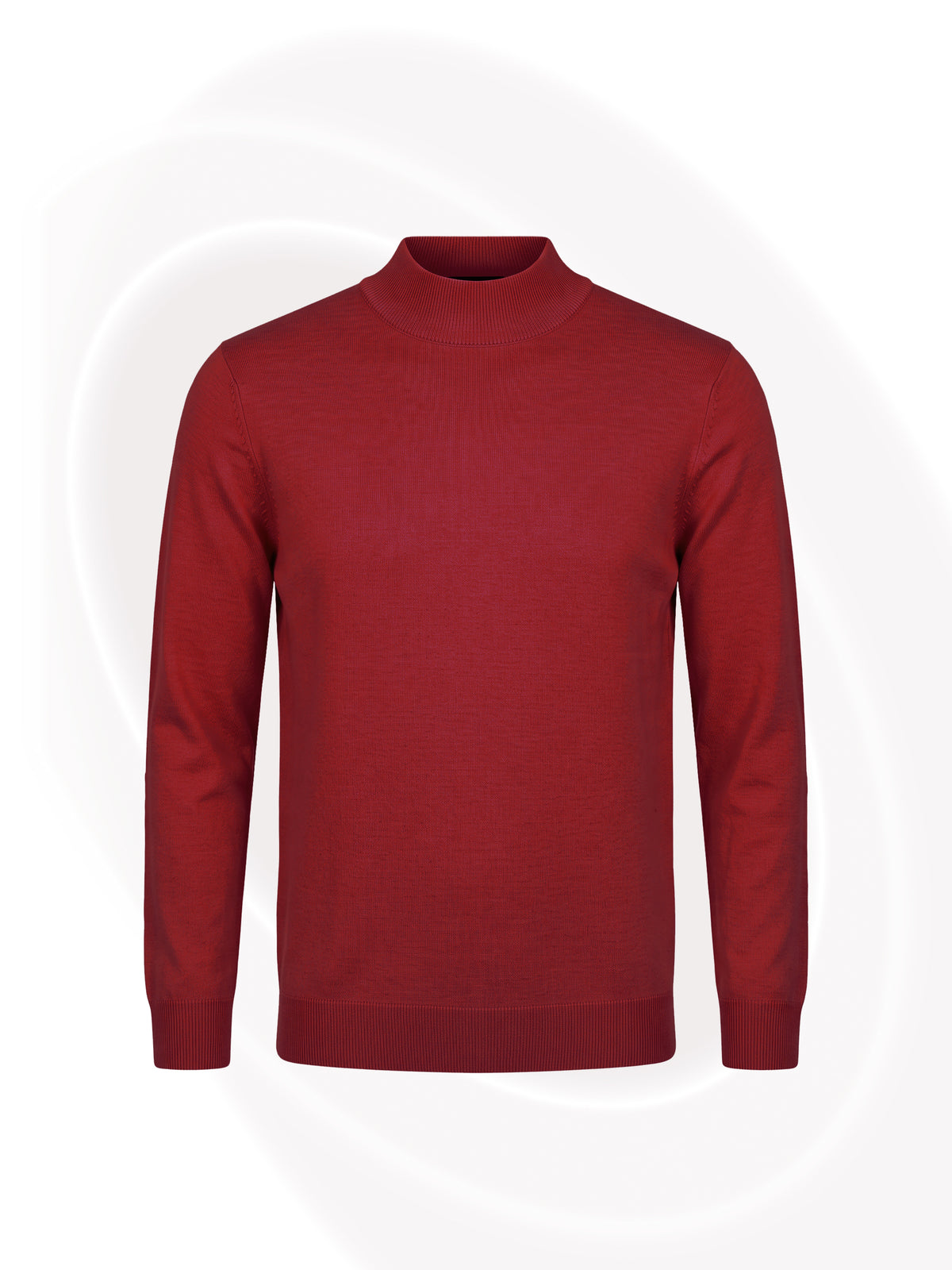 Gian Mock Neck Dark Burgundy