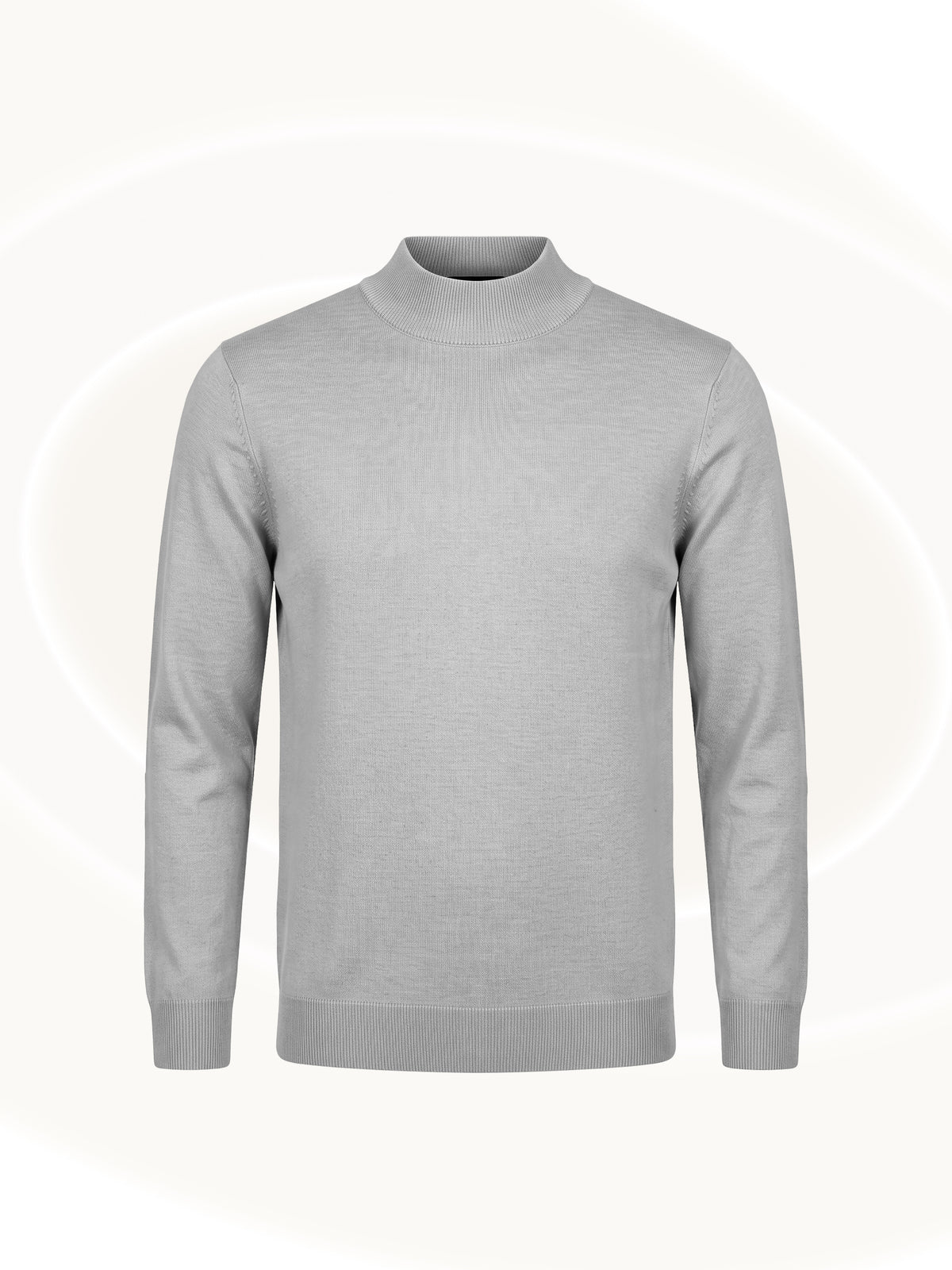 Gian Mock Neck Silver Gray