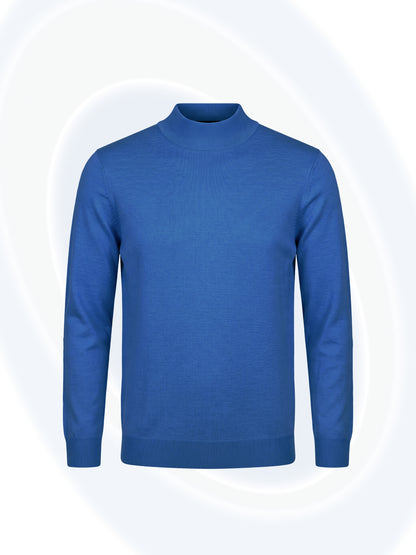 Gian Mock Neck Winter Blue