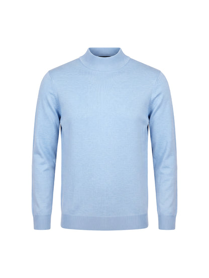 Gian Mock Neck sky blue