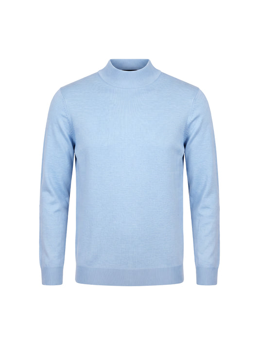 Gian Mock Neck sky blue