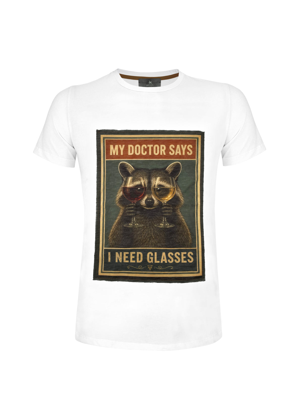 Graphic Tee Raccoon Wine