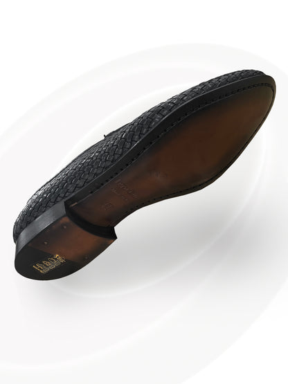 Black shoe sole on a white background