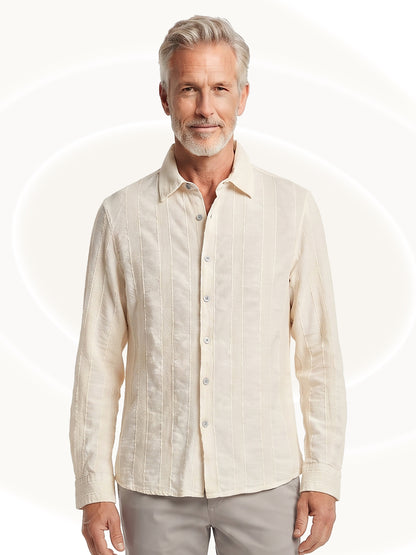 Long Sleeve Textured Shirt