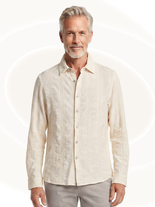 Long Sleeve Textured Shirt