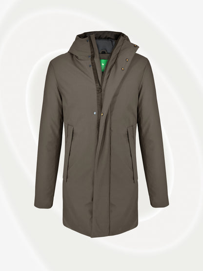 Long Waterproof Coat with Hoody