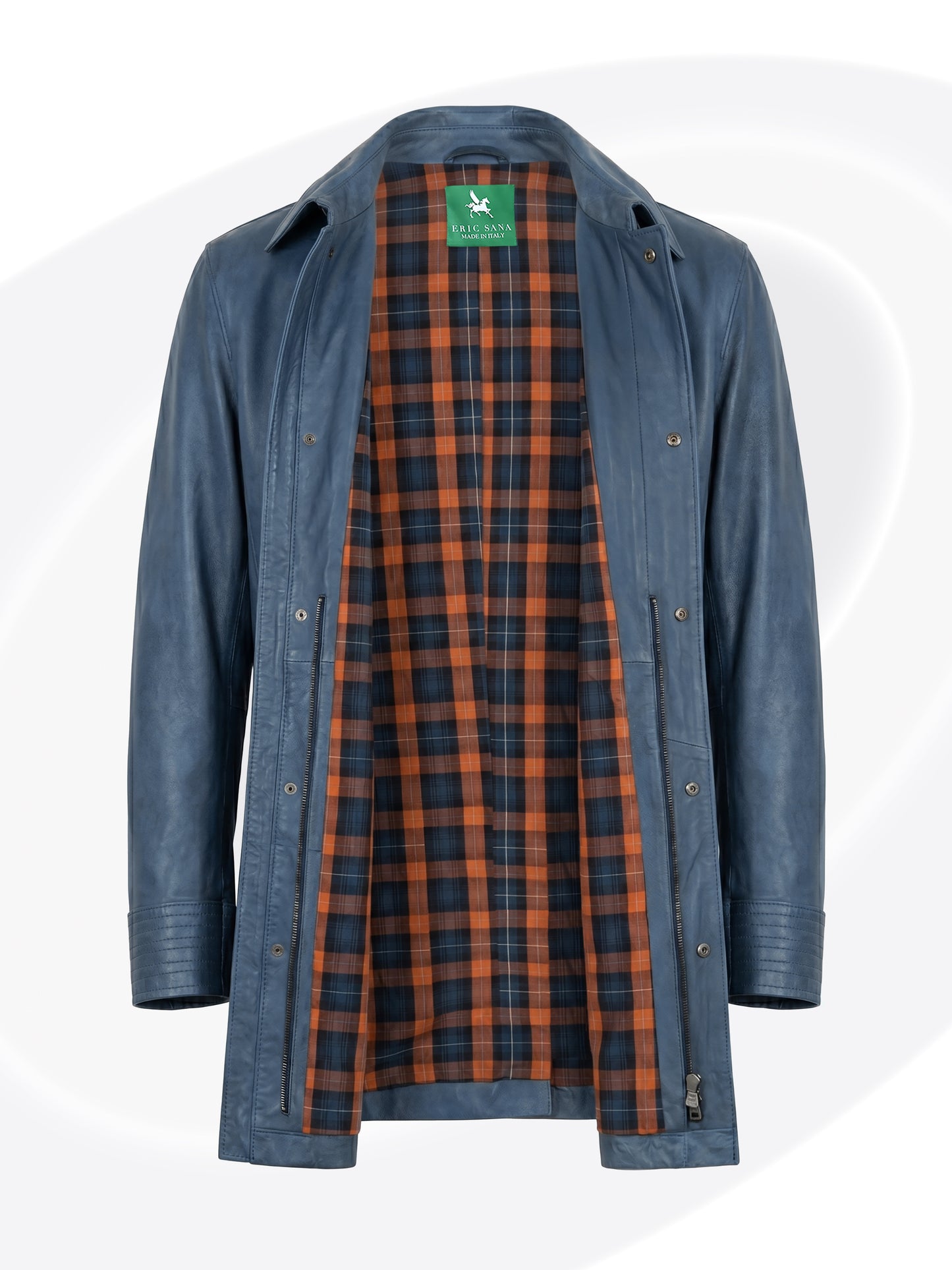 Nuvolato Leather Coat