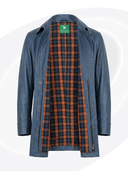 Nuvolato Leather Coat