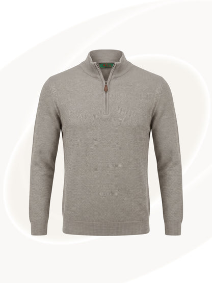 Pique Knit Pullover Sweater