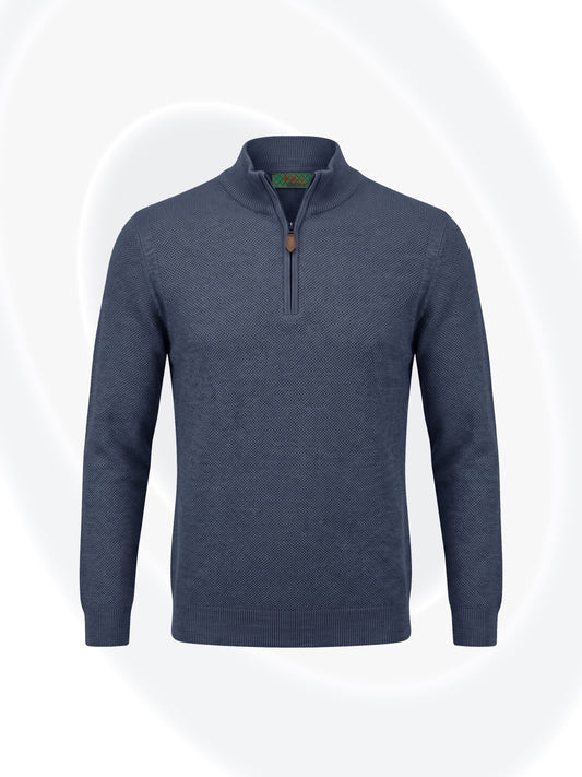 Pique Knit Pullover Sweater