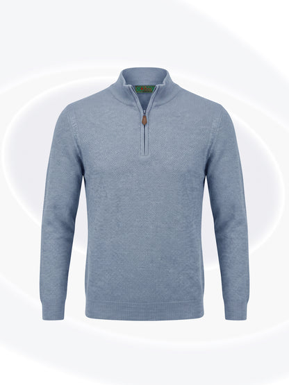Pique Knit Pullover Sweater