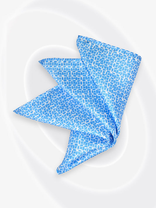 Printed Silk Sky Pocket Square