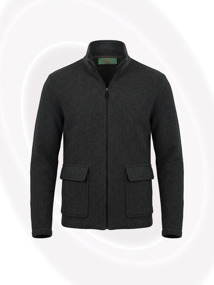 Ribbed Wool-Mix Jacket