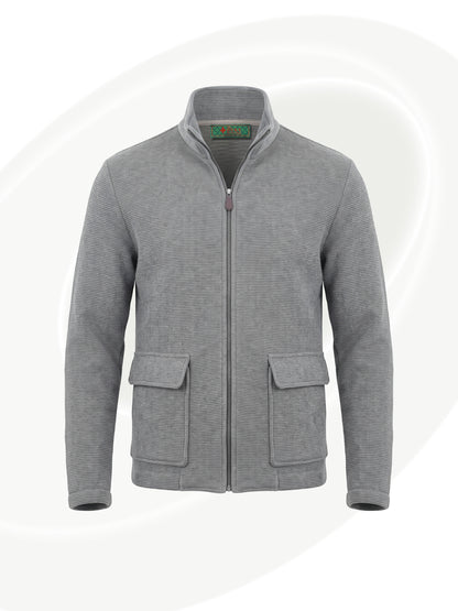 Ribbed Wool-Mix Jacket