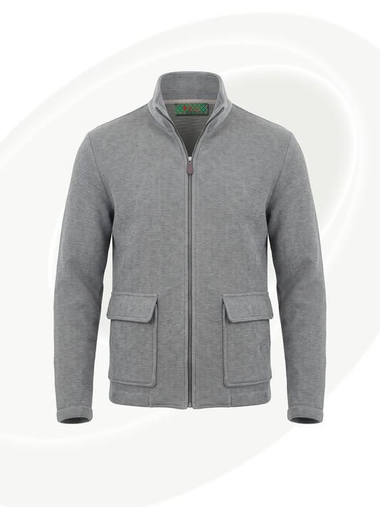 Ribbed Wool-Mix Jacket