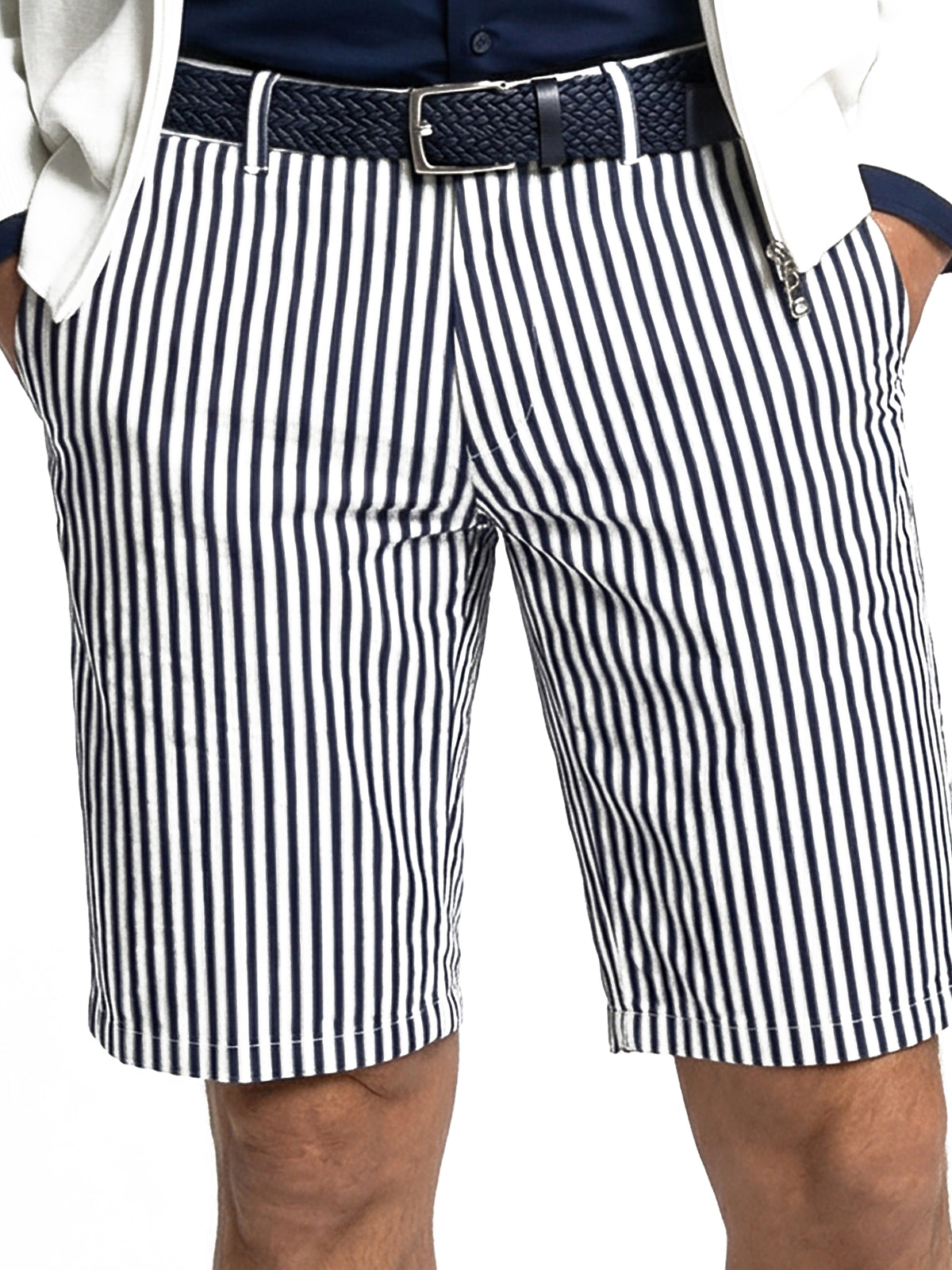 Steve Cotton Short navy white stripe