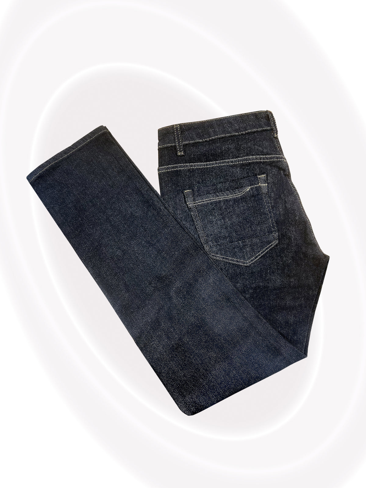 Straight unwashed Jeans Denim Brut