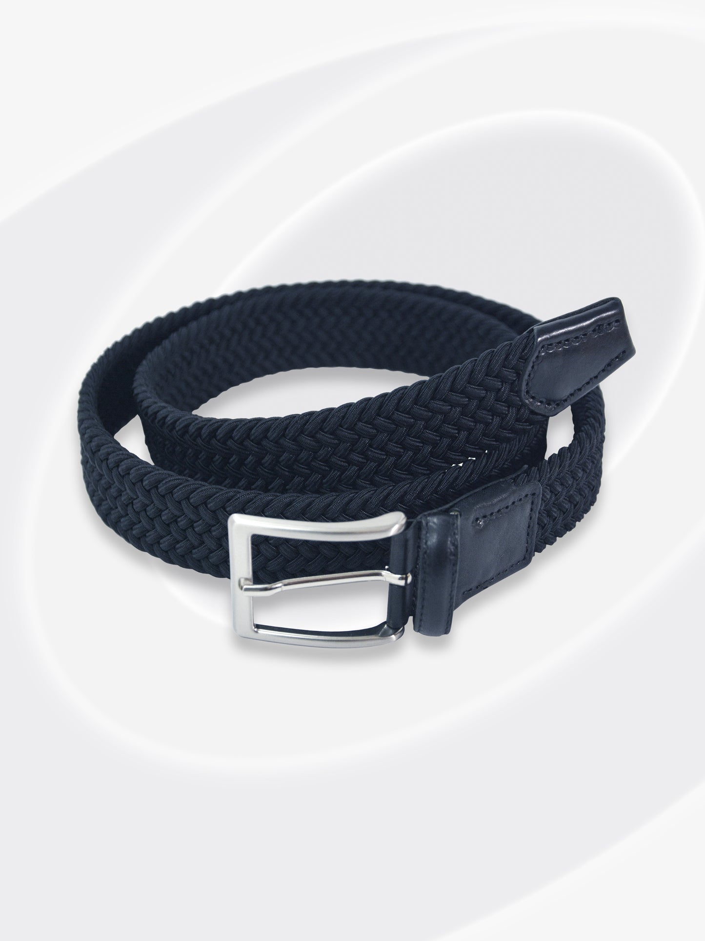 Braided Stretch Leather Belt