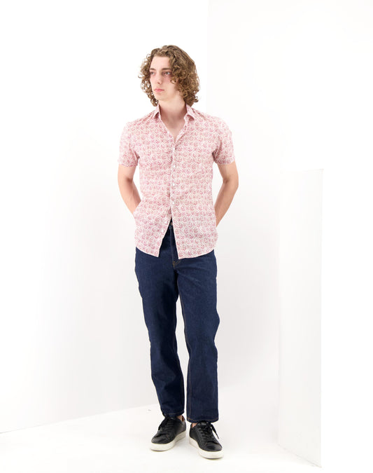 Short Sleeve Cotton Stretch Shirt