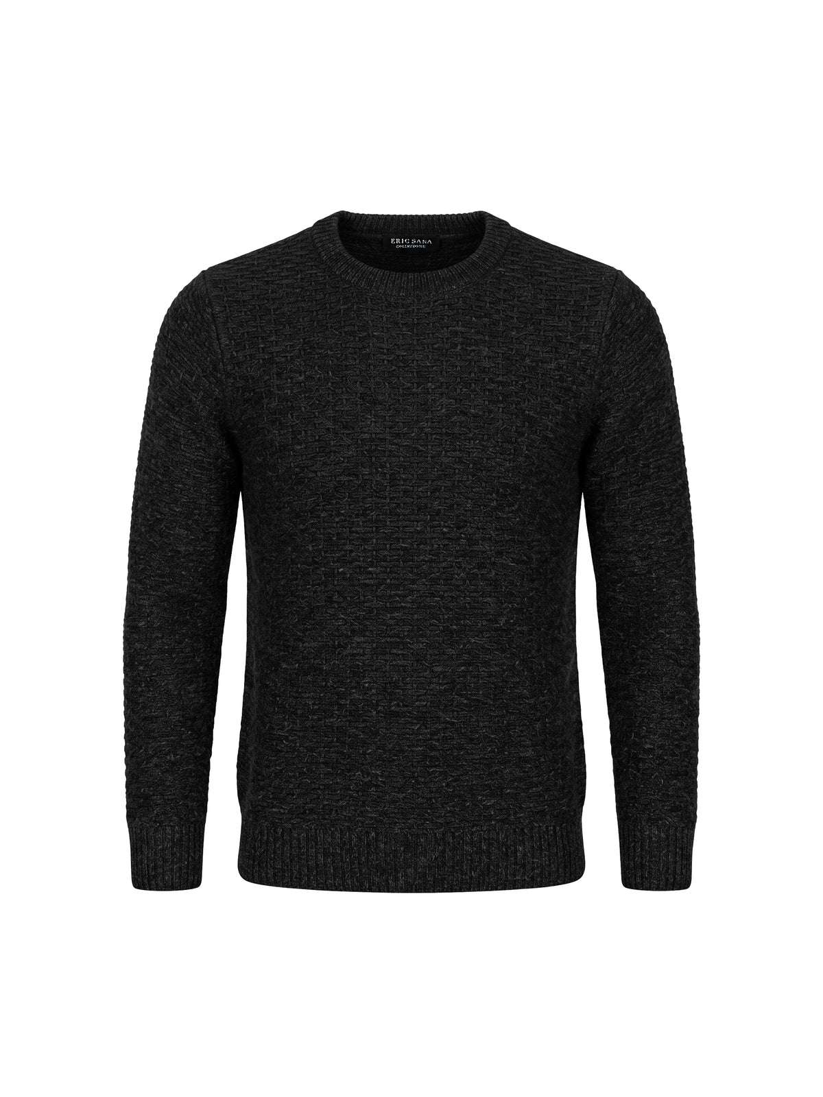 chenille sweater black