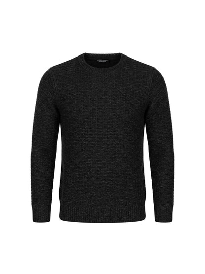 chenille sweater black