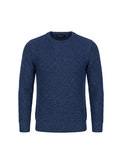 chenille sweater prussian blue