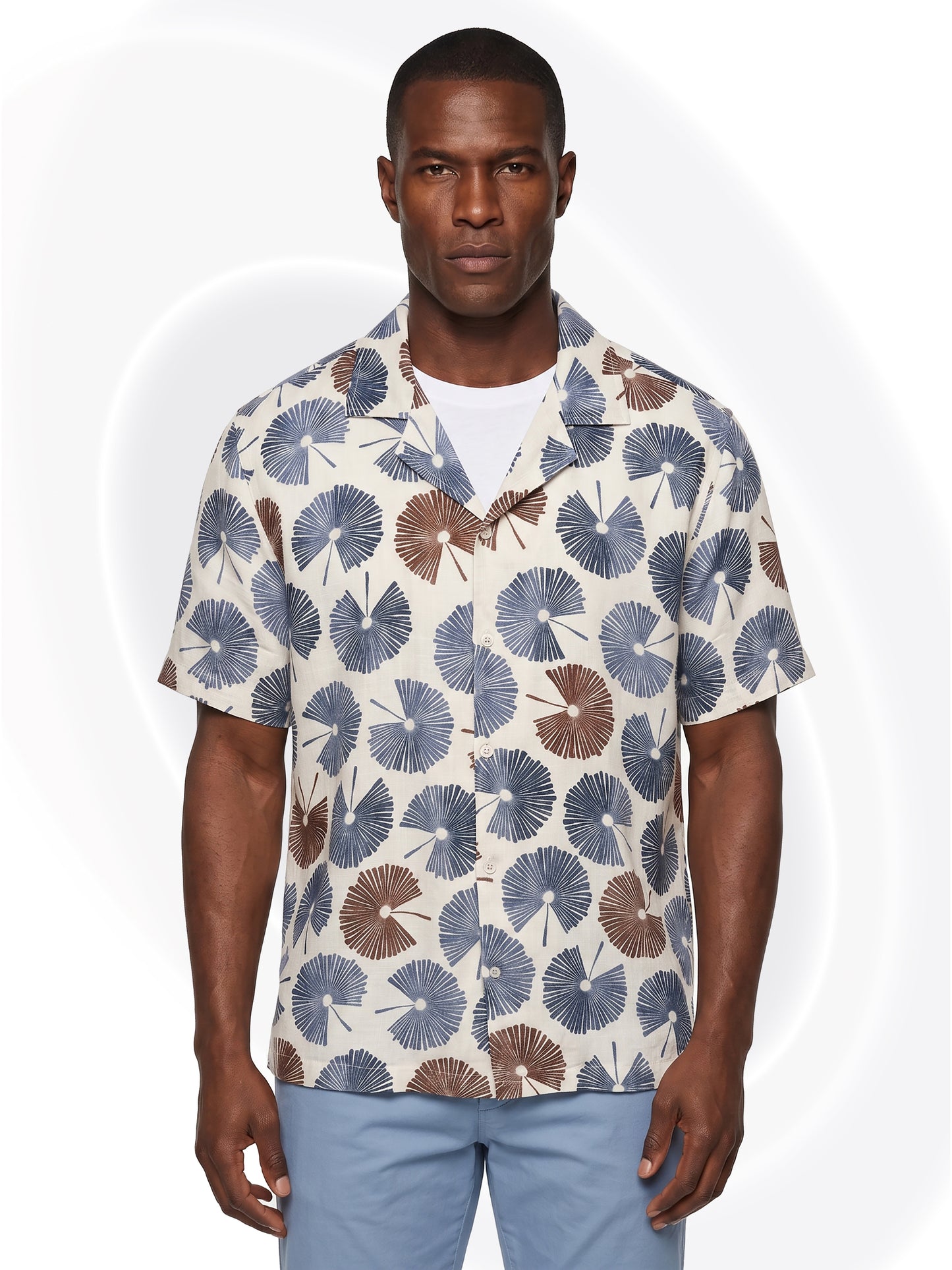 Floral Vis-Cot Polo Shirt