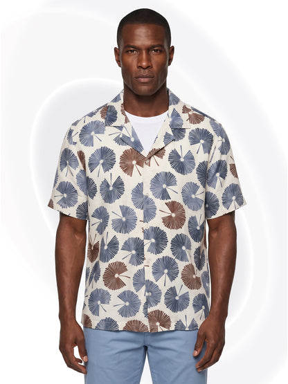 Floral Vis-Cot Polo Shirt