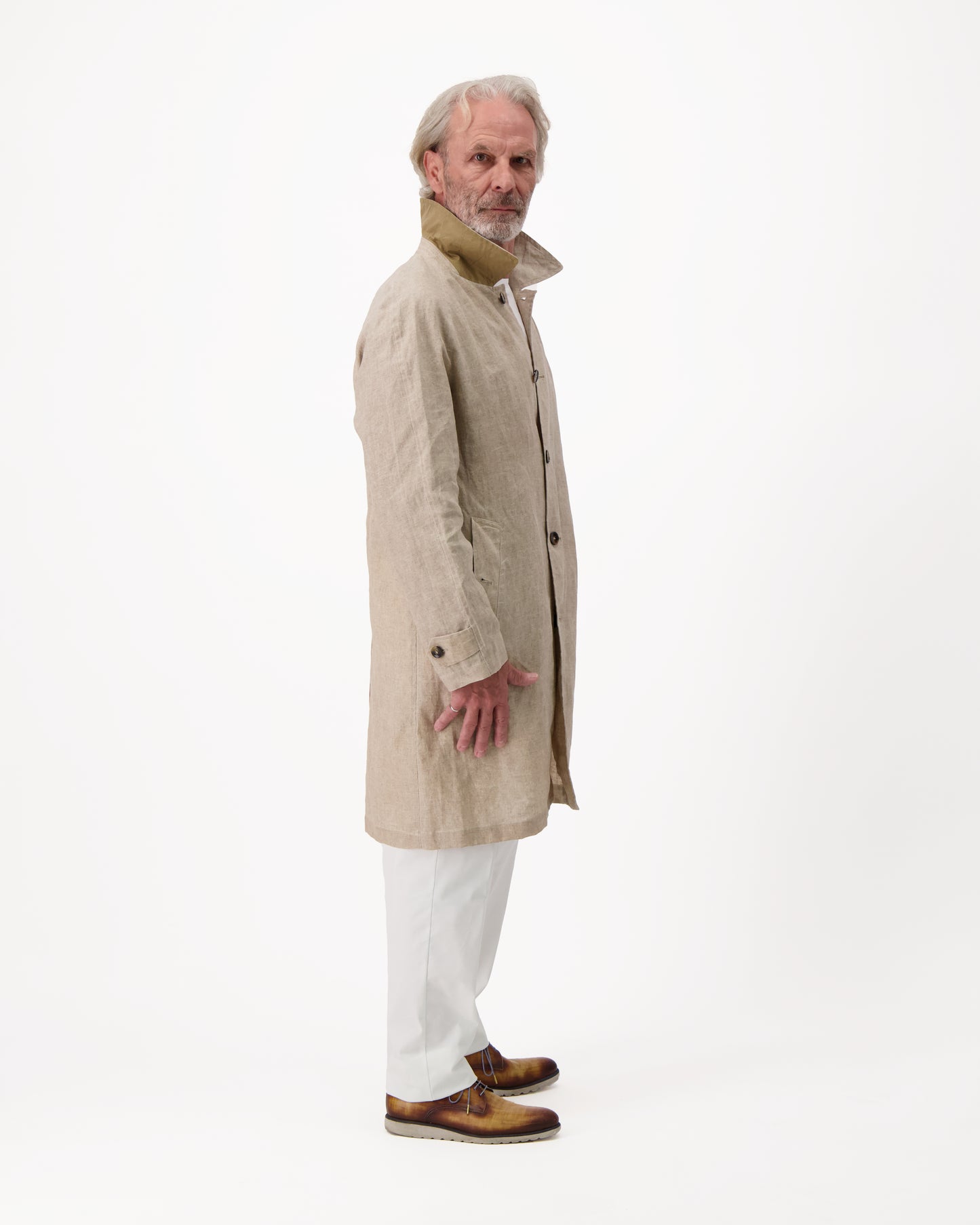 ES NEW DEAN LINEN COAT