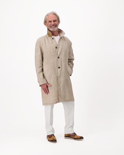 ES NEW DEAN LINEN COAT