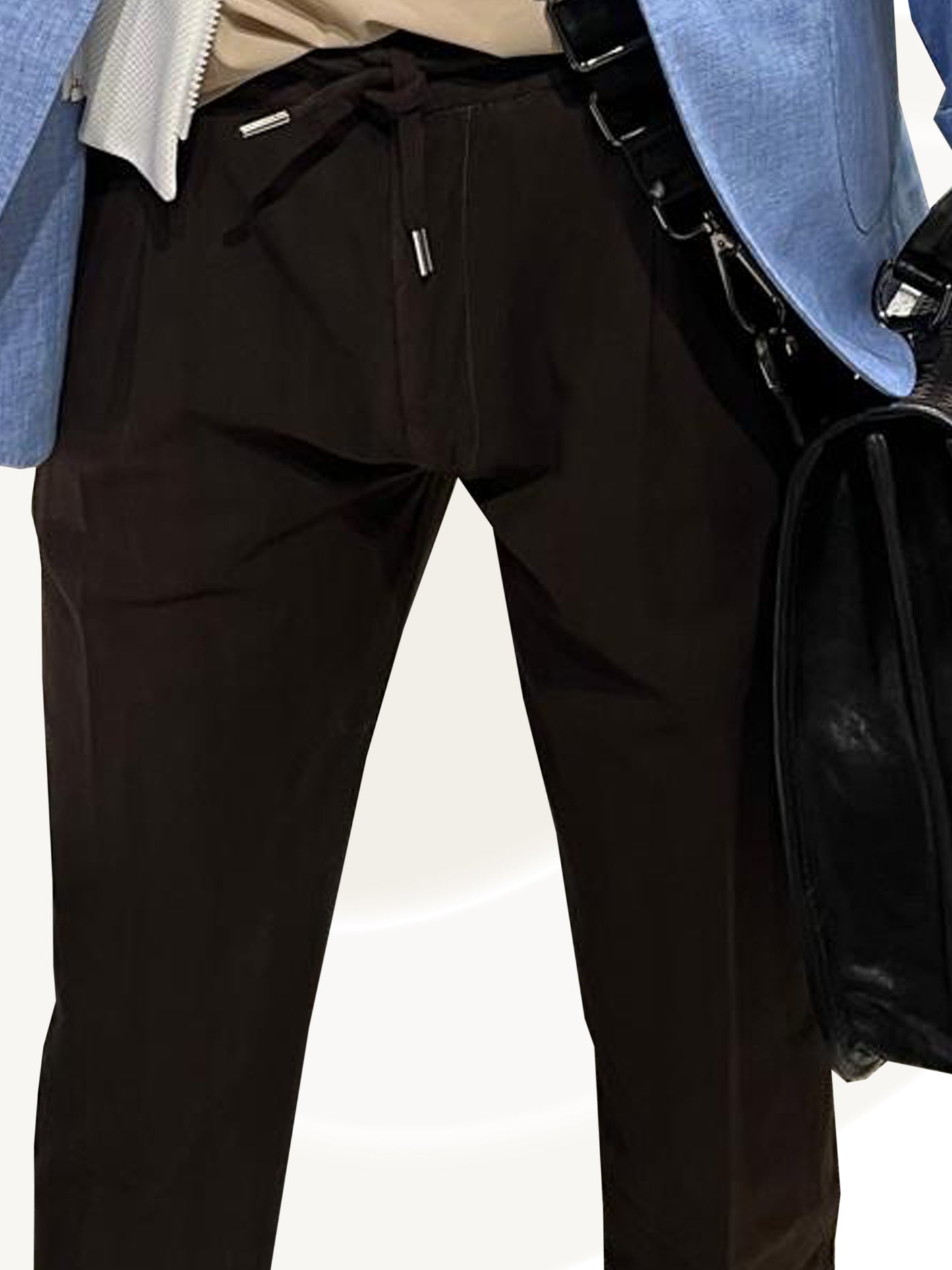 Linen-Cotton String Pants